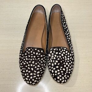J. Crew Black and White Patterned Flats